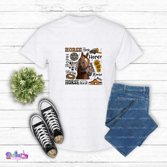 Horse Head – Horses DTF Transfer (view 1 of 2) – by Lazy Day Crafts – DTF Transfers – DTF Transfers, Premade DTF