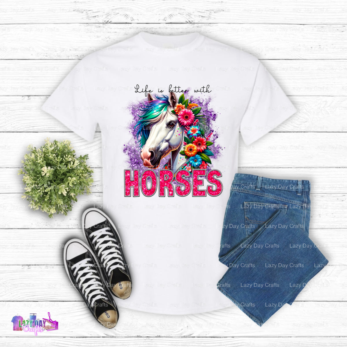 Horse Head – Horses DTF Transfer (view 2 of 2) – by Lazy Day Crafts – DTF Transfers – DTF Transfers, Premade DTF