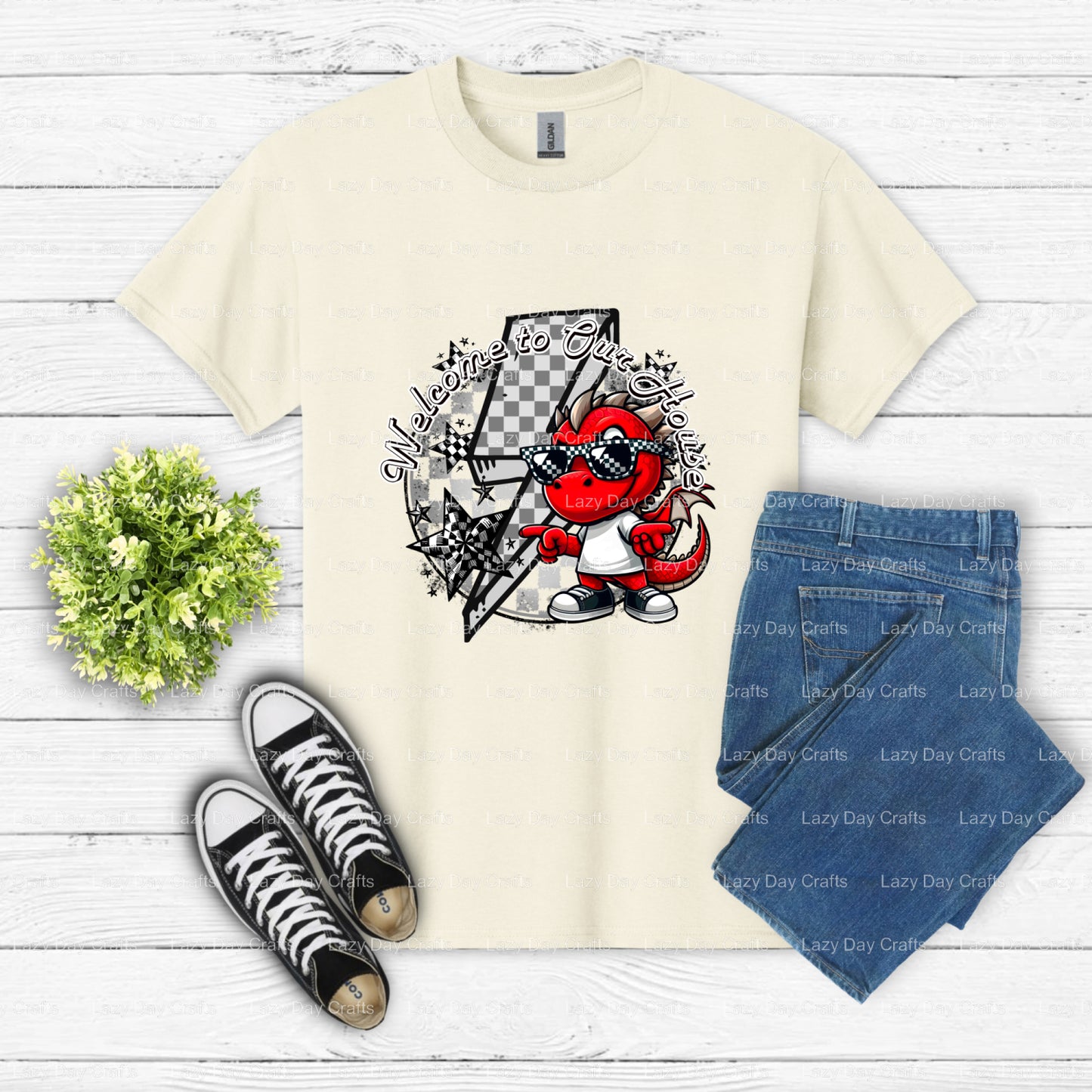 HOUSE DRAGONS – School Mascot DTF Transfer (view 2 of 2) – by Lazy Day Crafts – DTF Transfers – DTF Transfers, School Mascot
