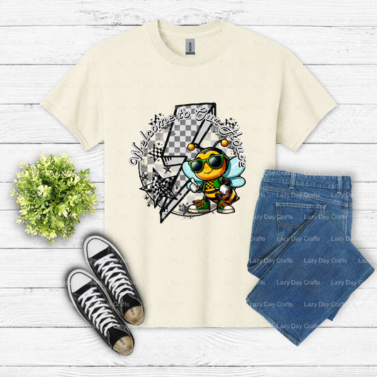 HOUSE HORNETS – School Mascot DTF Transfer (view 1 of 2) – by Lazy Day Crafts – DTF Transfers – School Mascot, Apparel Dec...