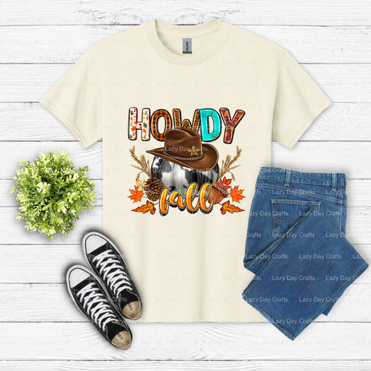 Howdy Fall Thanksgiving – Ready to Press DTF Transfer (view 2 of 2) – by Lazy Day Crafts – DTF Transfers – DTF Transfers,...