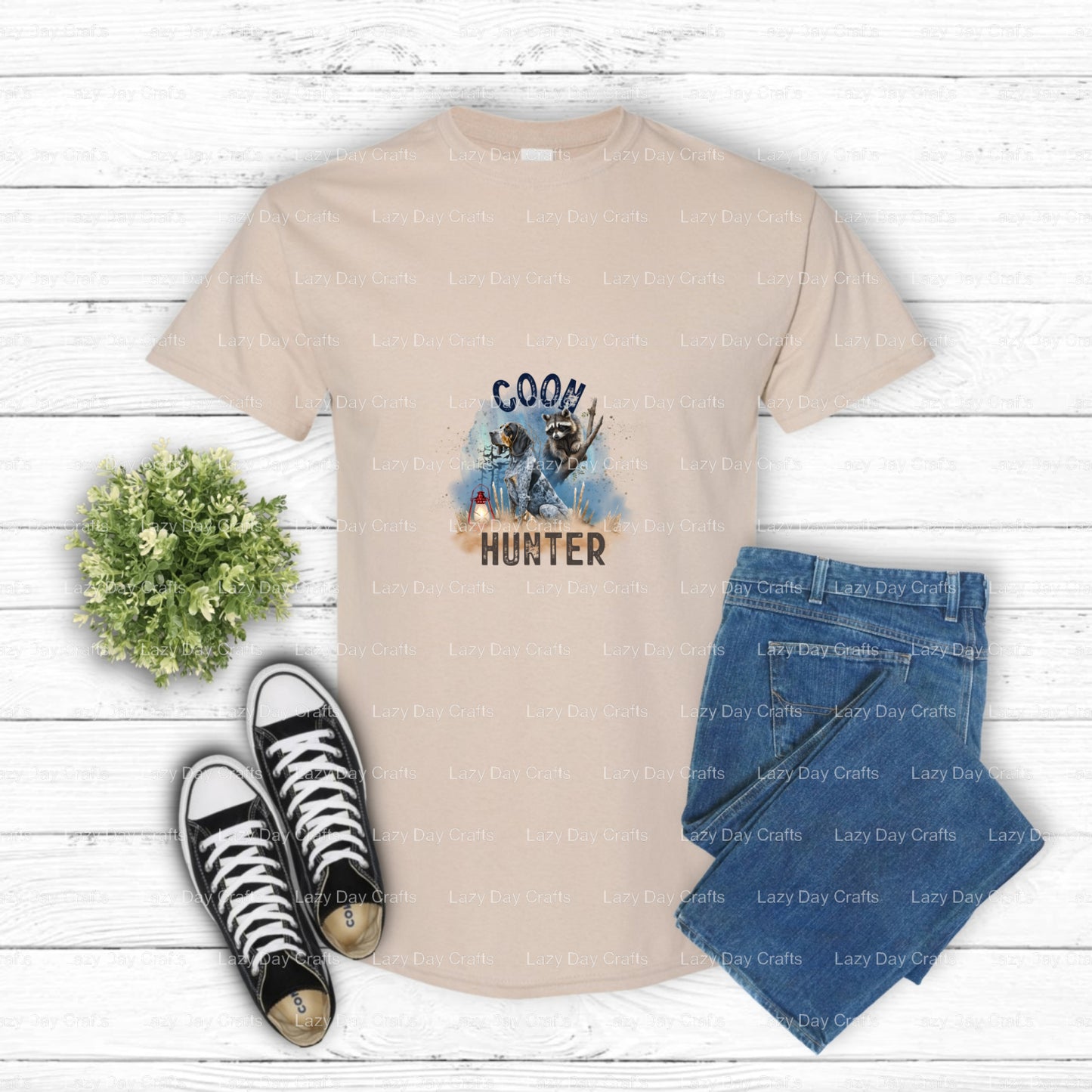 HUNT LIFE – Custom Apparel DTF Transfer (view 2 of 2) – by Lazy Day Crafts – DTF Transfers – DTF Transfers, custom apparel