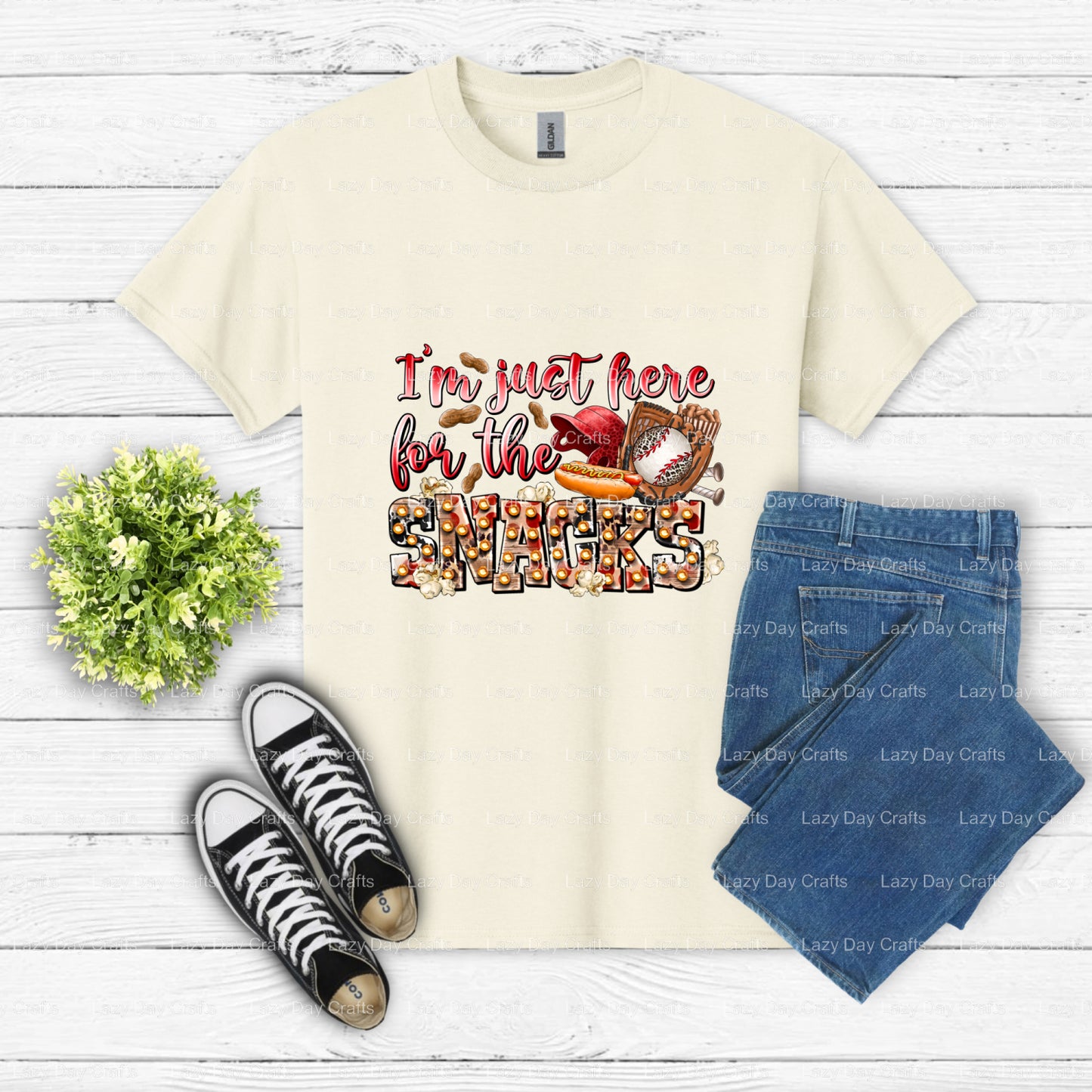 I AM JUST HERE FOR THE SNACKS – Soccer DTF Transfer (view 1 of 2) – by Lazy Day Crafts – DTF Transfers – DTF Transfers, Pr...