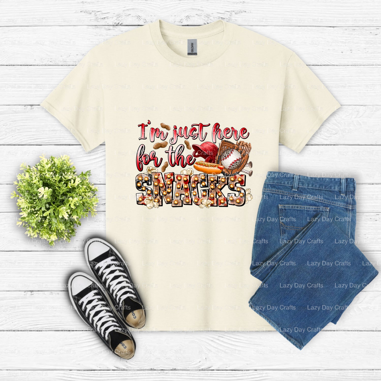 I AM JUST HERE FOR THE SNACKS – Soccer DTF Transfer (view 1 of 2) – by Lazy Day Crafts – DTF Transfers – DTF Transfers, Pr...