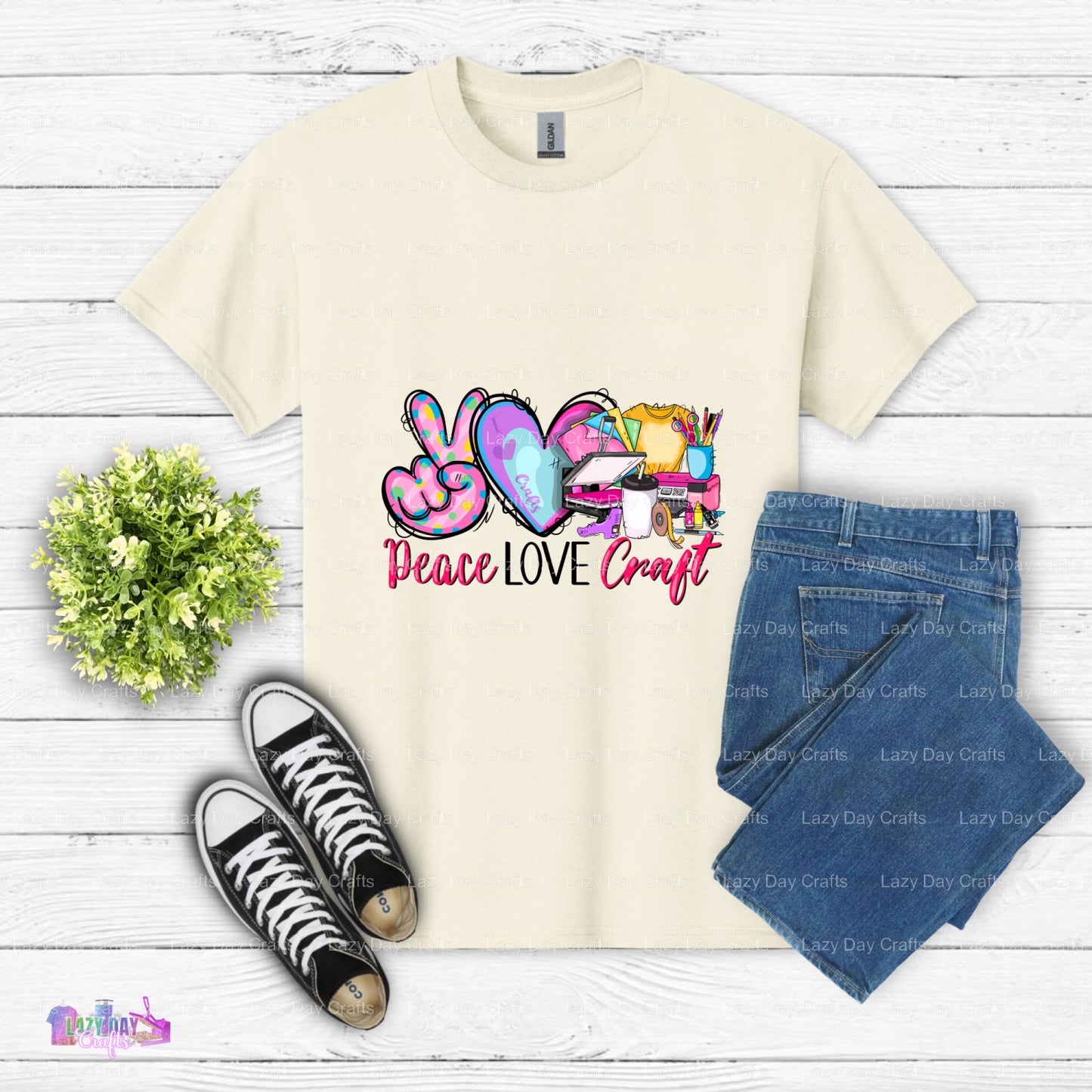 I'd rather be crafting – Crafting DTF Transfer (view 1 of 2) – by Lazy Day Crafts – DTF Transfers – Crafting, Premade DTF
