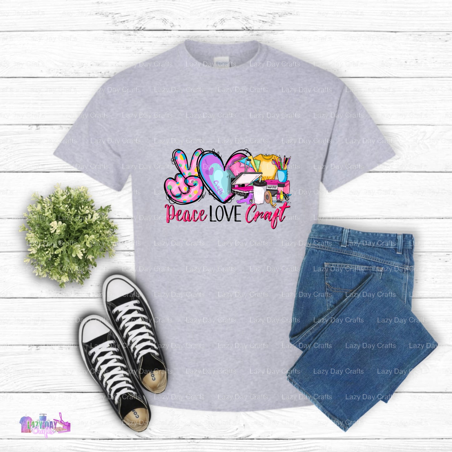 I'd rather be crafting – Crafting DTF Transfer (view 2 of 2) – by Lazy Day Crafts – DTF Transfers – Crafting, Premade DTF