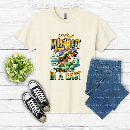 I'D RATHER BE FISHING – Fishing DTF Transfer (view 2 of 2) – by Lazy Day Crafts – DTF Transfers – DTF Transfers, Custom Ap...