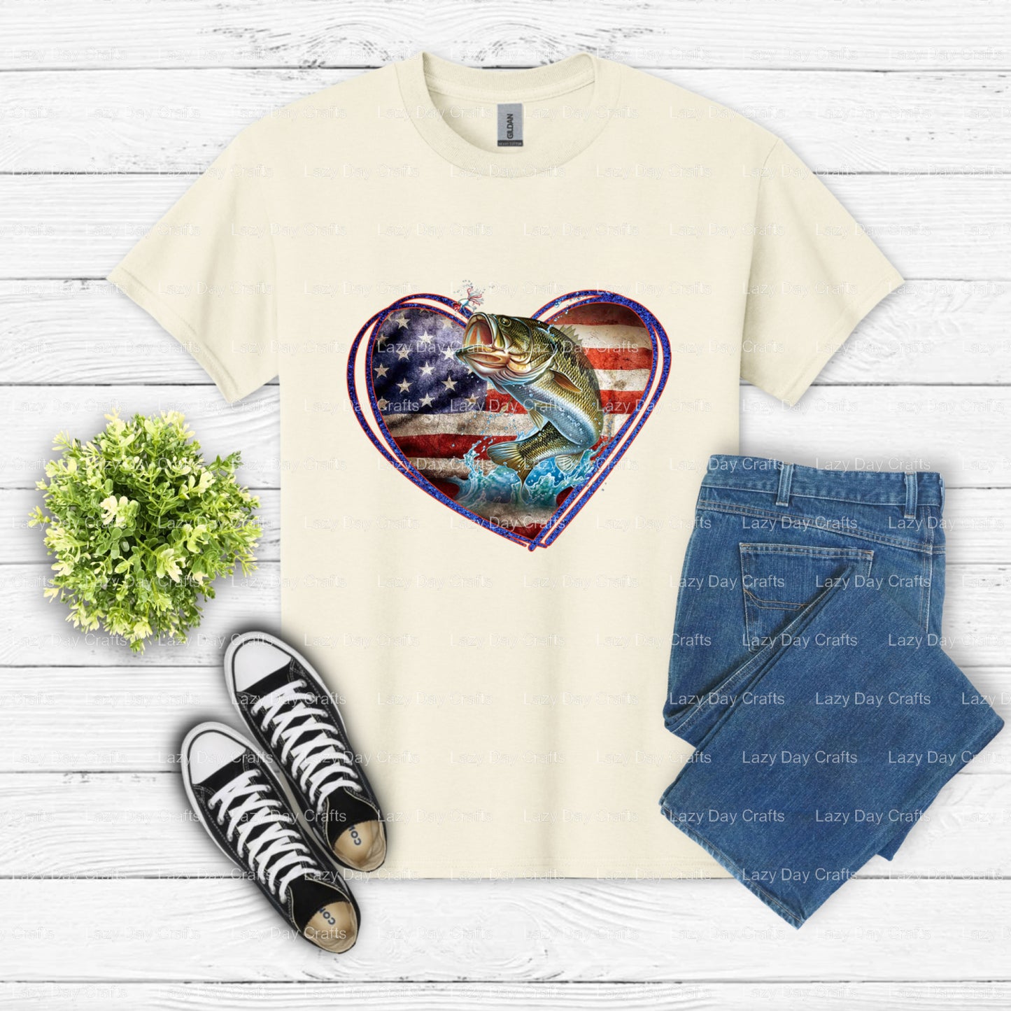 I Don't Fish to Escape My Life I Fish to Live My Life – Fishing DTF Transfer (view 2 of 2) – by Lazy Day Crafts – DTF Tran...