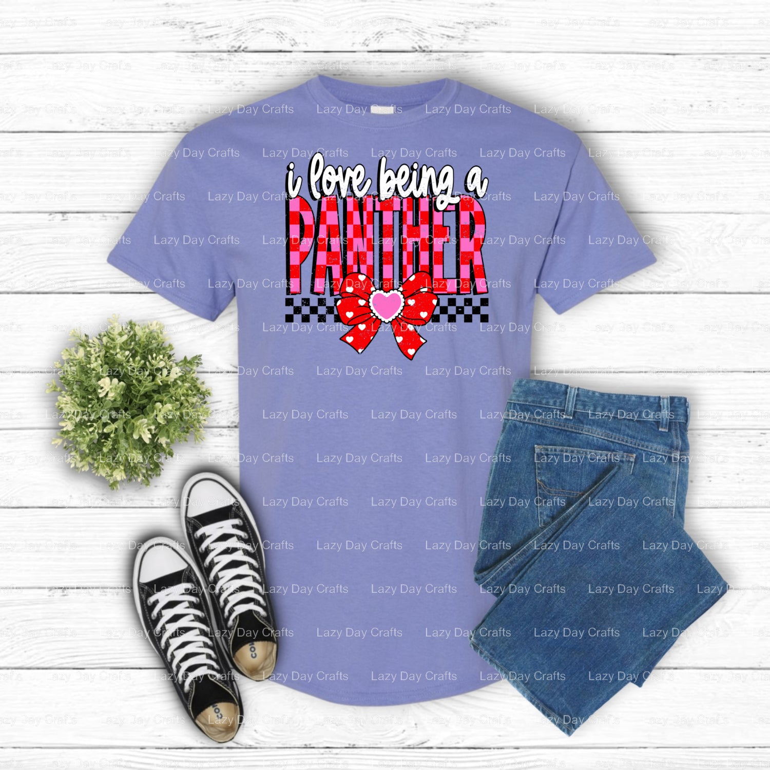 I Love Being A Panther – School Spirit DTF Transfer (view 2 of 2) – by Lazy Day Crafts – DTF Transfers – School Spirit, Sc...