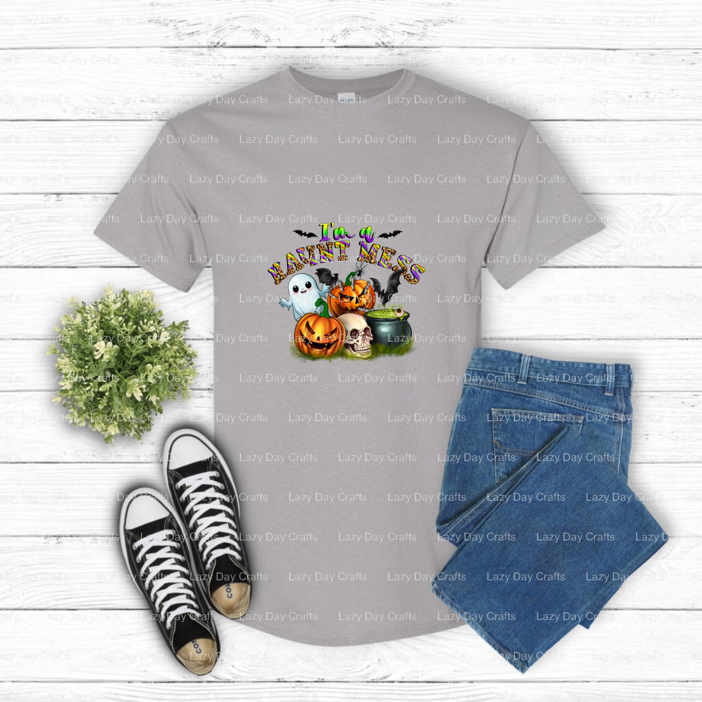 I'm a Haunt Mess – DTF Transfer (view 2 of 2) – by Lazy Day Crafts – DTF Transfers – DTF Transfers, custom apparel