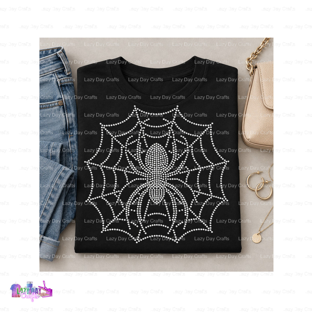 I'M A SPOOKY TEACHER – Custom Apparel Spangle Transfer – by Lazy Day Crafts – Spangle Transfers – Spangle Transfers, custo...
