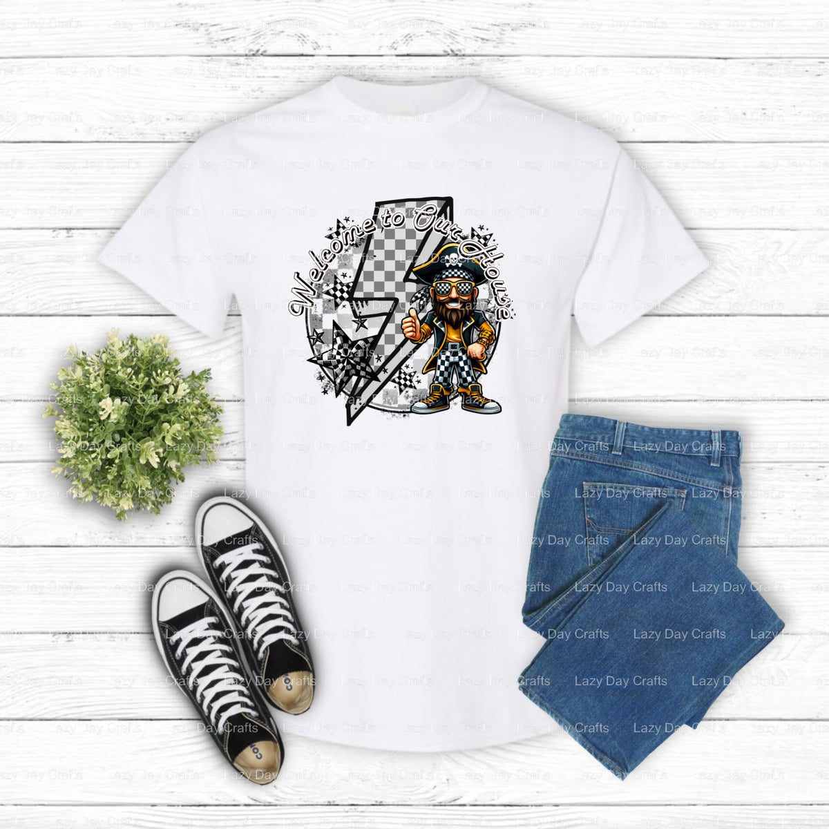 I'M JUST HERE FOR THE BOOTY – Pirate DTF Transfer (view 1 of 2) – by Lazy Day Crafts – DTF Transfers – Pirate, Apparel Crafts