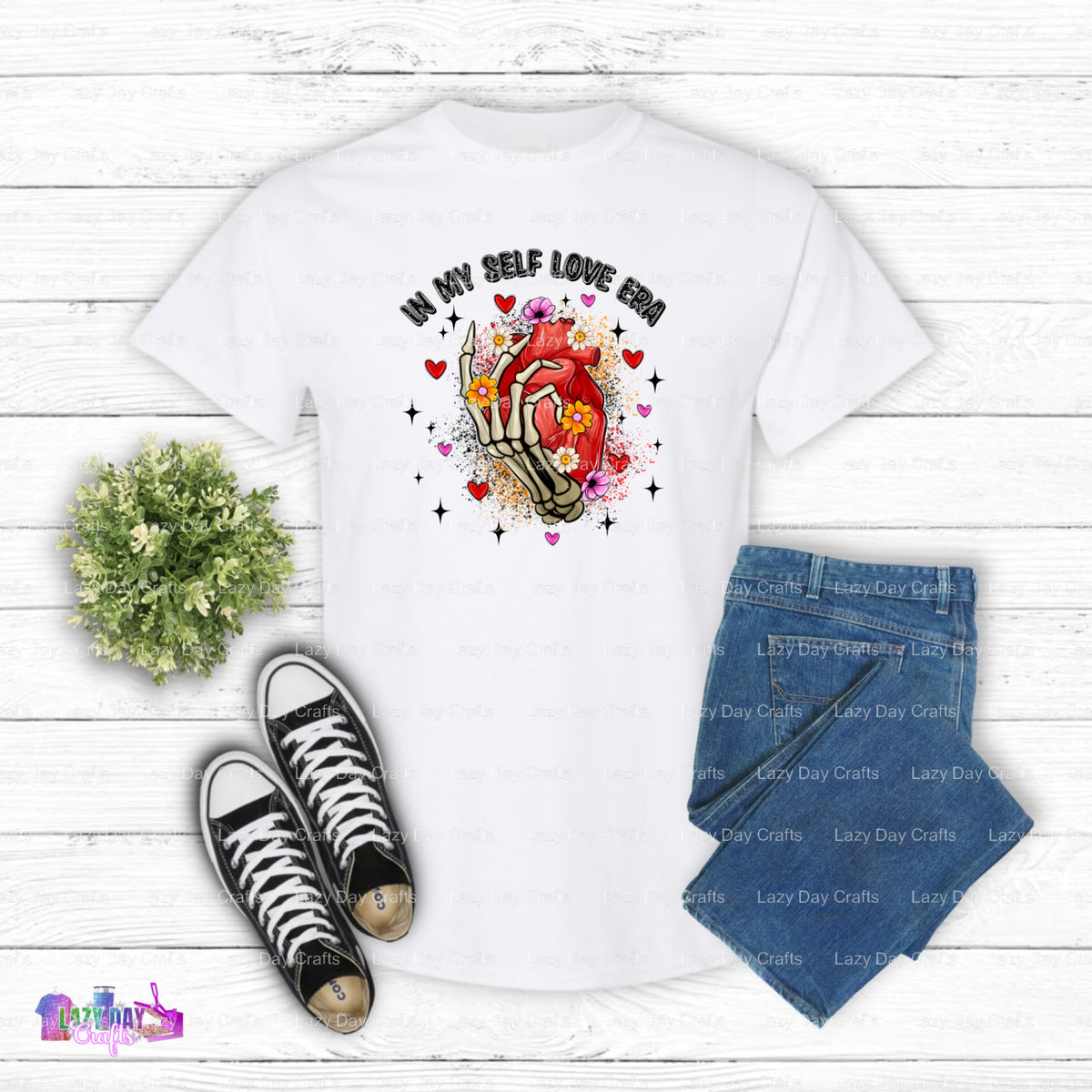 In My Self-Love Era – Mental Health DTF Transfer (view 1 of 2) – by Lazy Day Crafts – DTF Transfers – Mental Health, DTF T...