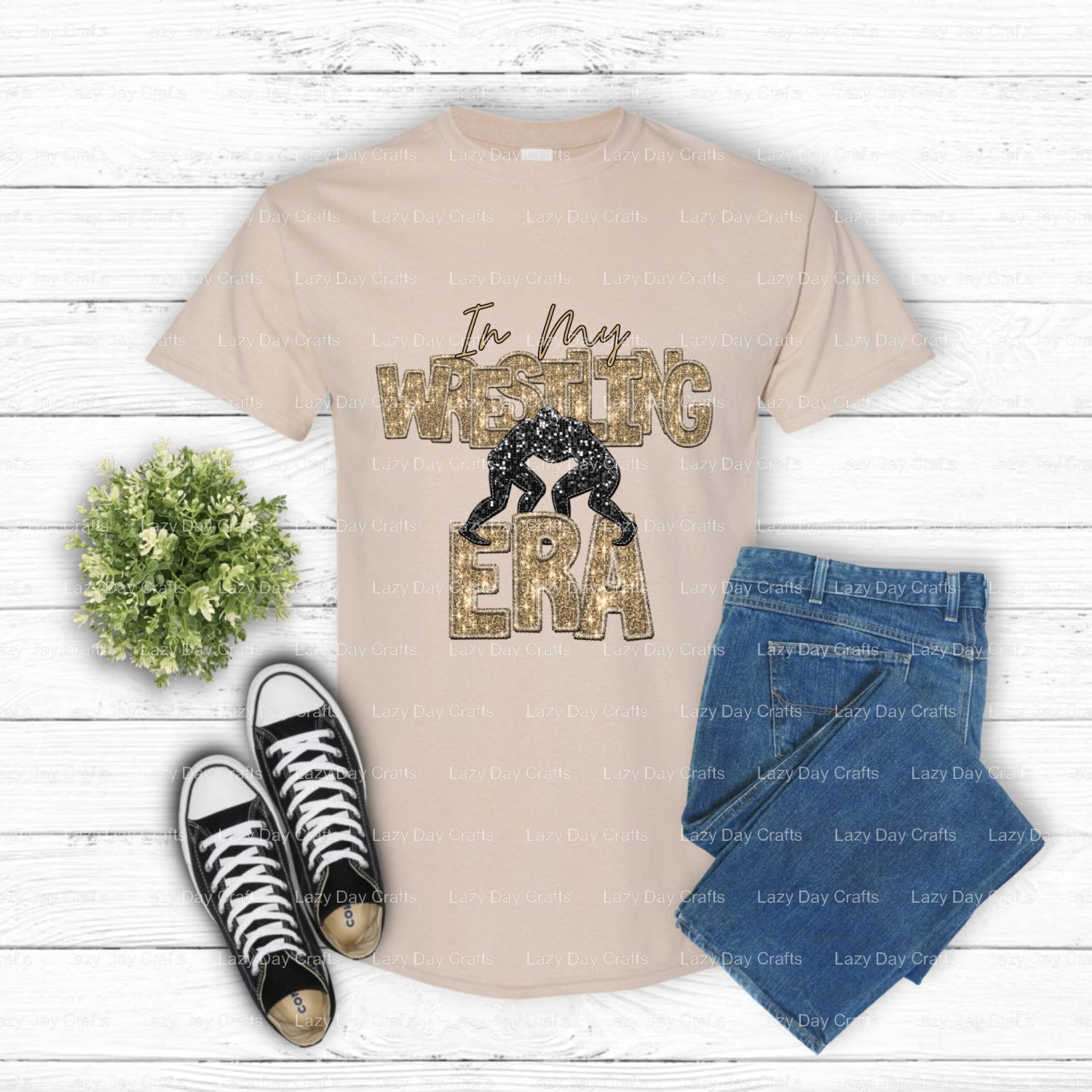 In my wrestling era – DTF Transfer (view 1 of 2) – by Lazy Day Crafts – DTF Transfers – DTF Transfers, custom apparel