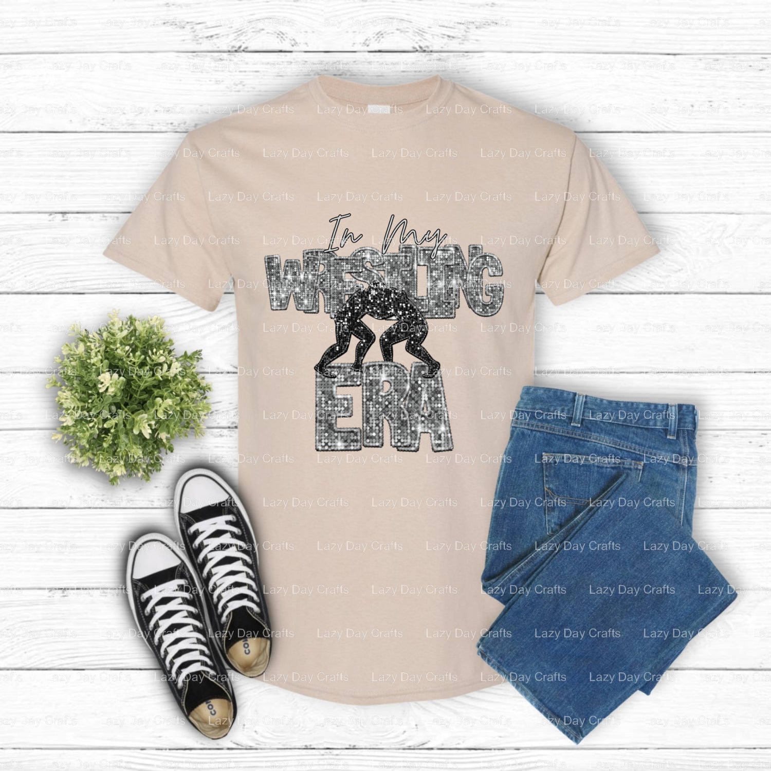 In my wrestling era – Ready to Press Wrestling DTF Transfer (view 1 of 2) – by Lazy Day Crafts – DTF Transfers – DTF Trans...