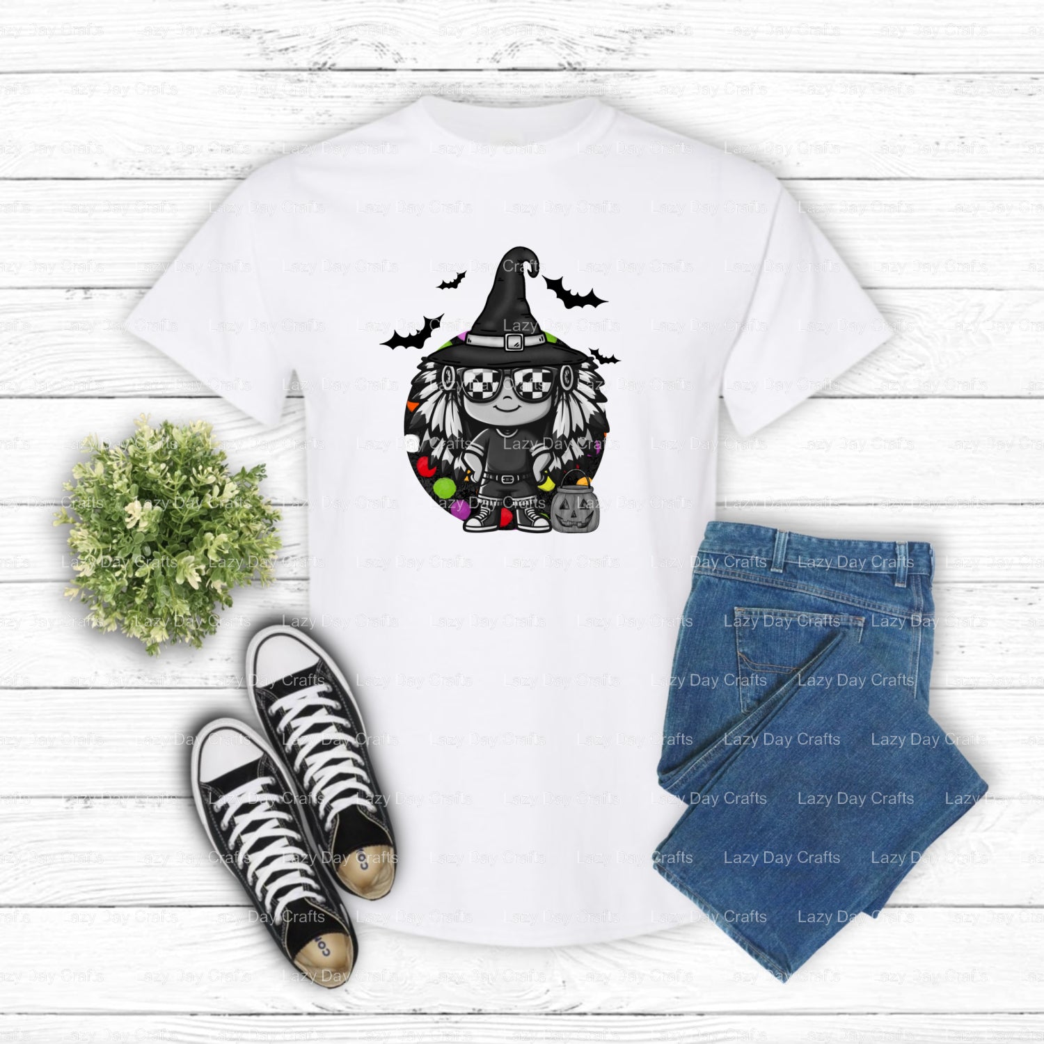 Indian Mascot with Spear – School Mascot DTF Transfer (view 2 of 2) – by Lazy Day Crafts – DTF Transfers – School Mascot,...