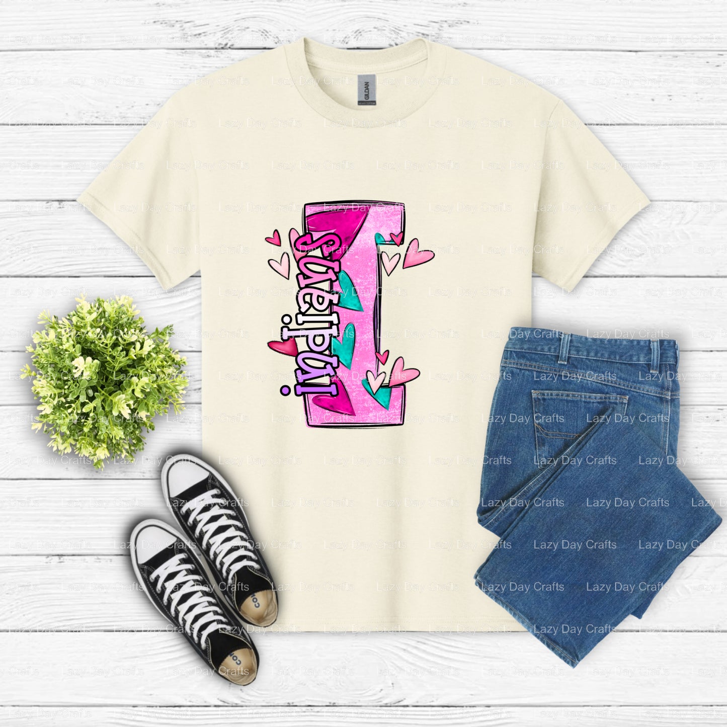 INDIANS Mascot School Spirit – DTF Transfer (view 1 of 2) – by Lazy Day Crafts – DTF Transfers – School Mascot, Apparel Decor
