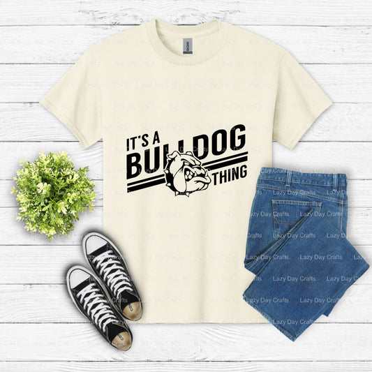 IT'S A BULLDOG THING – School Mascot DTF Transfer (view 1 of 2) – by Lazy Day Crafts – DTF Transfers – School Mascot, Scho...