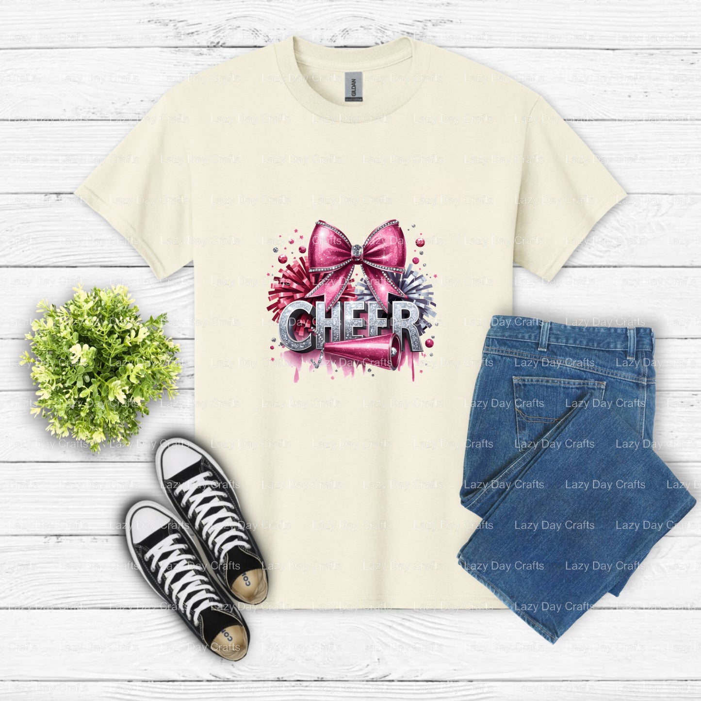 IT'S A CHEER THING – Cheer DTF Transfer (view 2 of 2) – by Lazy Day Crafts – DTF Transfers – DTF Transfers, Premade DTF