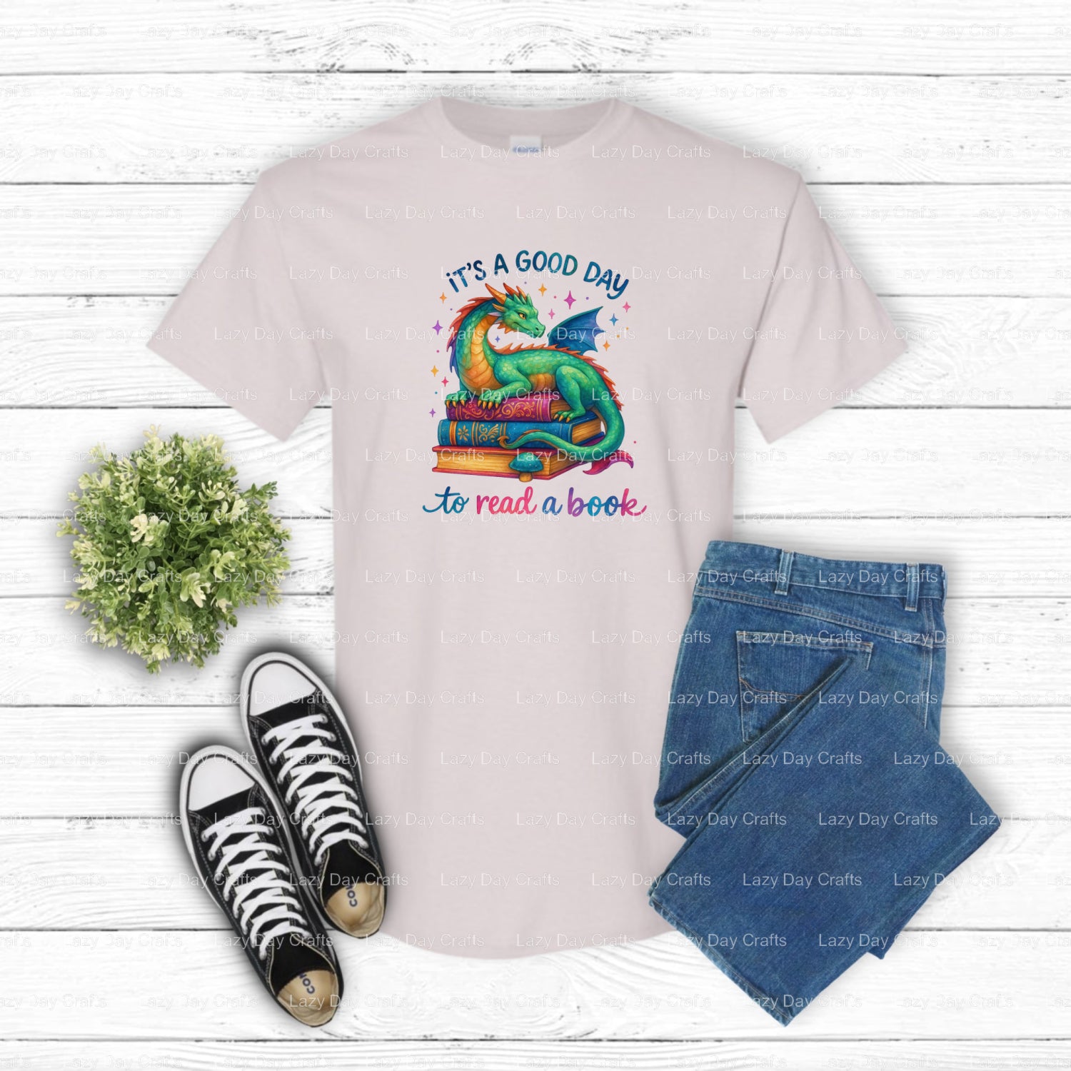 It's a good day to read a book – Book Lovers DTF Transfer (view 1 of 2) – by Lazy Day Crafts – DTF Transfers – DTF Transfe...