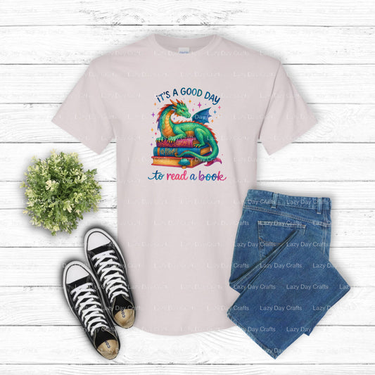 It's a good day to read a book – Book Lovers DTF Transfer (view 1 of 2) – by Lazy Day Crafts – DTF Transfers – DTF Transfe...
