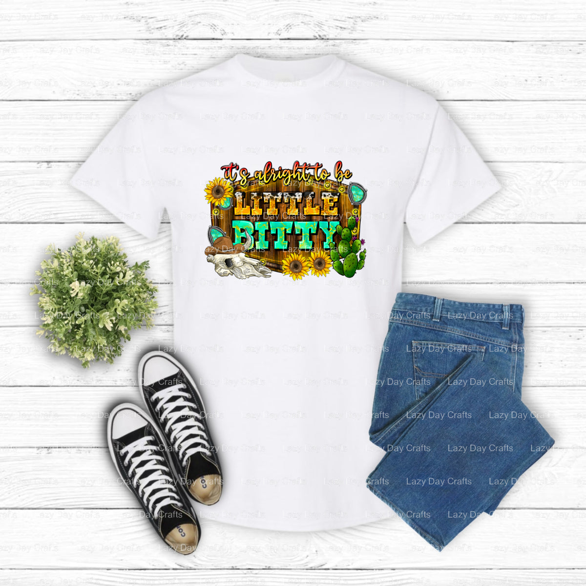 It's Alright To Be Little Bitty – Western DTF Transfer (view 2 of 2) – by Lazy Day Crafts – DTF Transfers – DTF Transfers,...