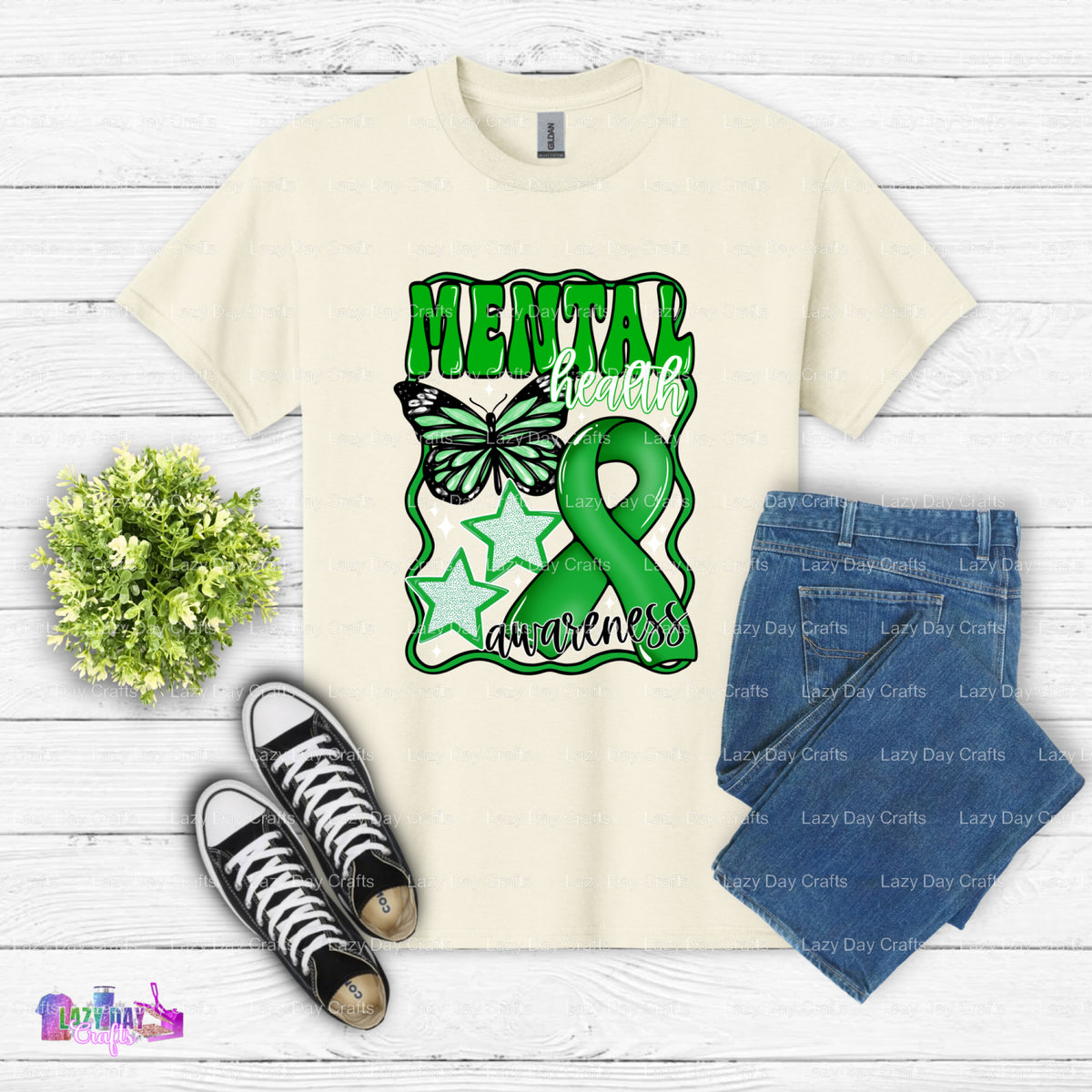 It's Okay to not be Okay – Mental Health DTF Transfer (view 2 of 2) – by Lazy Day Crafts – DTF Transfers – Mental Health,...