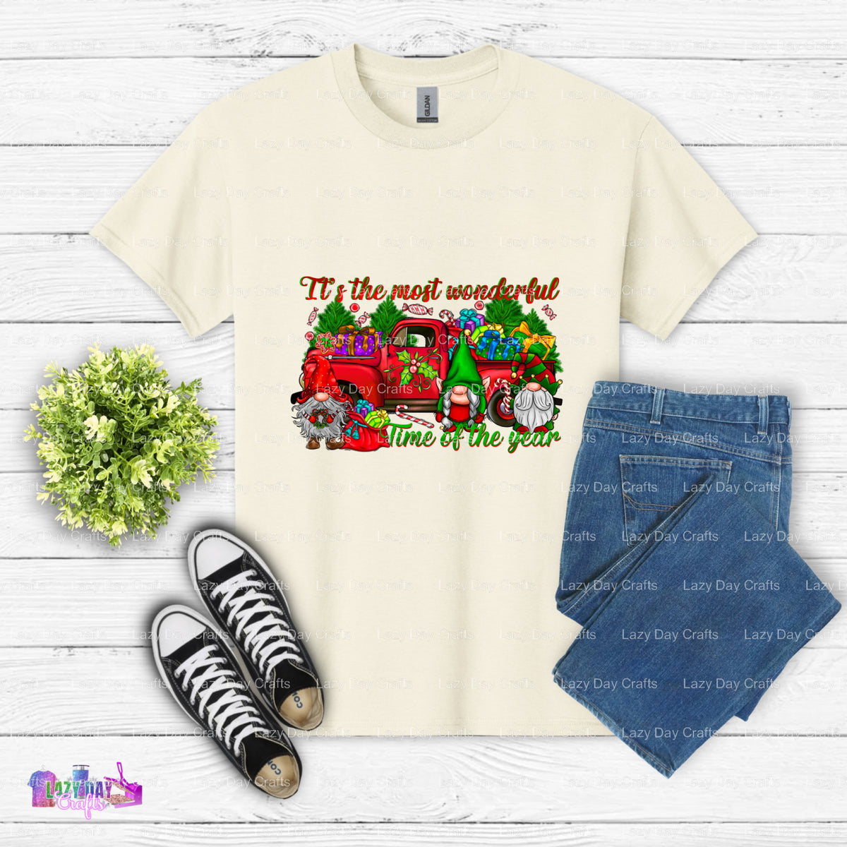 It's the Most Wonderful Time of the Year – Ready to Press DTF Transfer (view 2 of 2) – by Lazy Day Crafts – DTF Transfers...