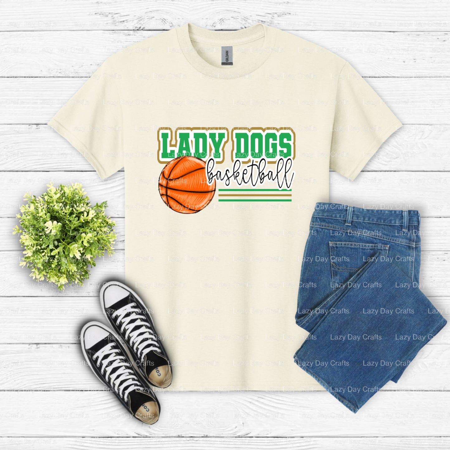 LADY DOGS BB BULLDOGS – School Mascot DTF Transfer (view 1 of 2) – by Lazy Day Crafts – DTF Transfers – School Mascot, DTF...