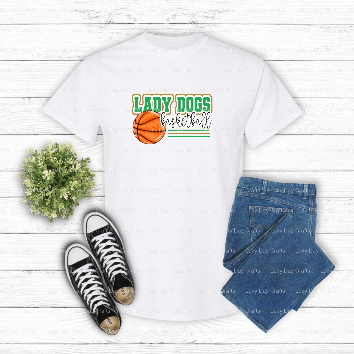 LADY DOGS BB BULLDOGS – School Mascot DTF Transfer (view 2 of 2) – by Lazy Day Crafts – DTF Transfers – School Mascot, DTF...