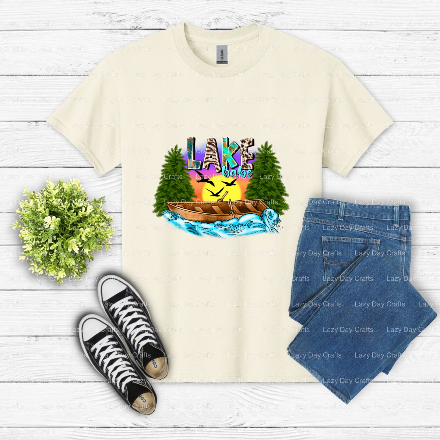 Lake Babe – DTF Transfers (view 2 of 2) – by Lazy Day Crafts – DTF Transfers, custom apparel