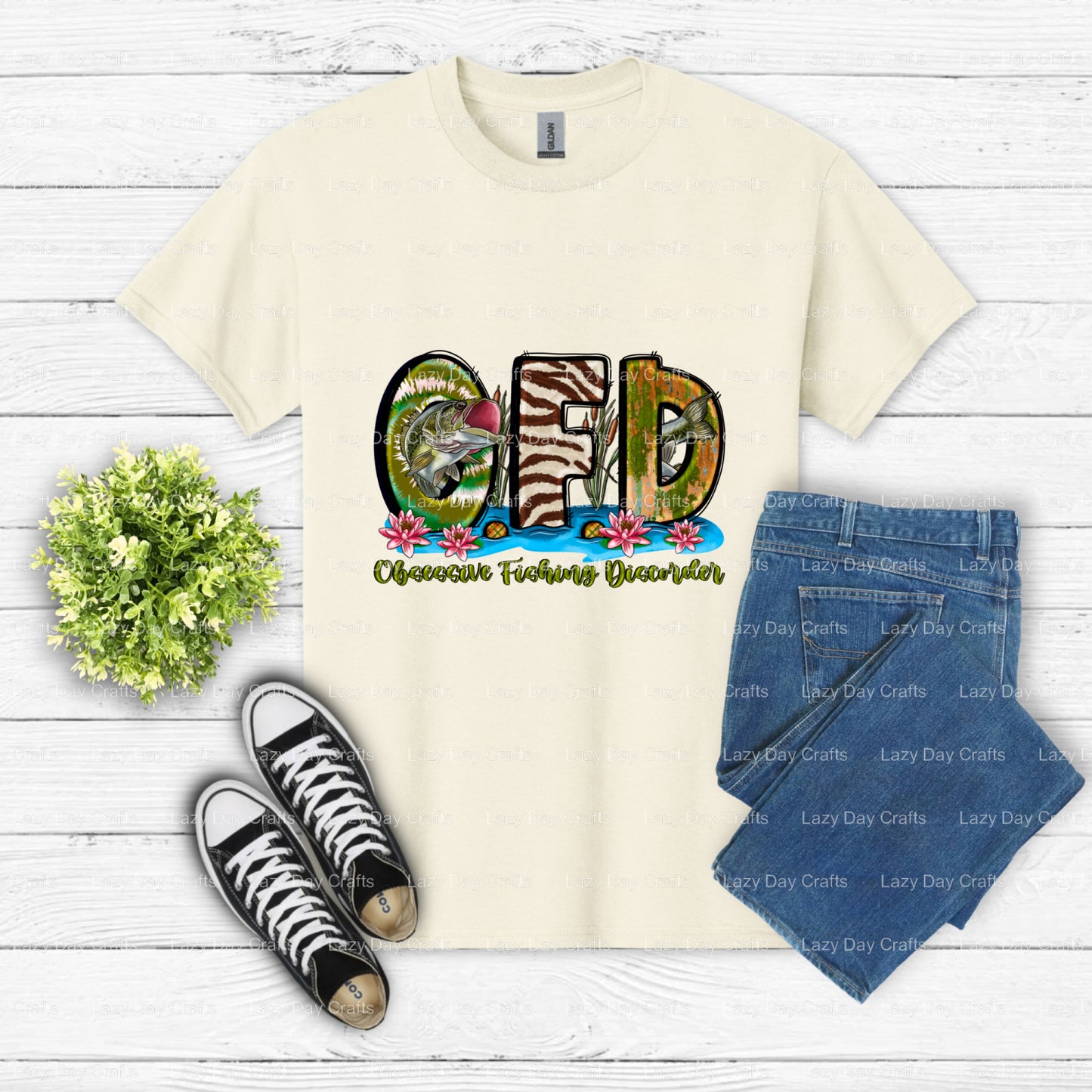 LAKE LIFE – Fishing DTF Transfer (view 1 of 2) – by Lazy Day Crafts – DTF Transfers – DTF Transfers, custom apparel