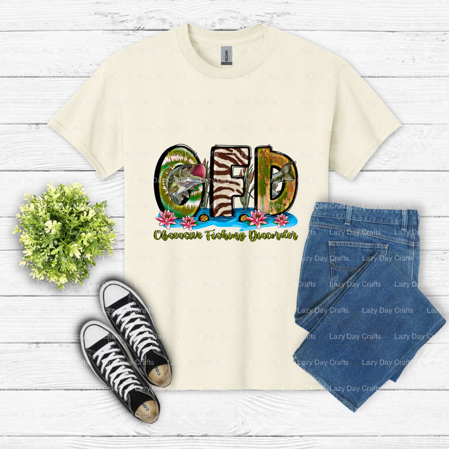 LAKE LIFE – Fishing DTF Transfer (view 1 of 2) – by Lazy Day Crafts – DTF Transfers – DTF Transfers, custom apparel