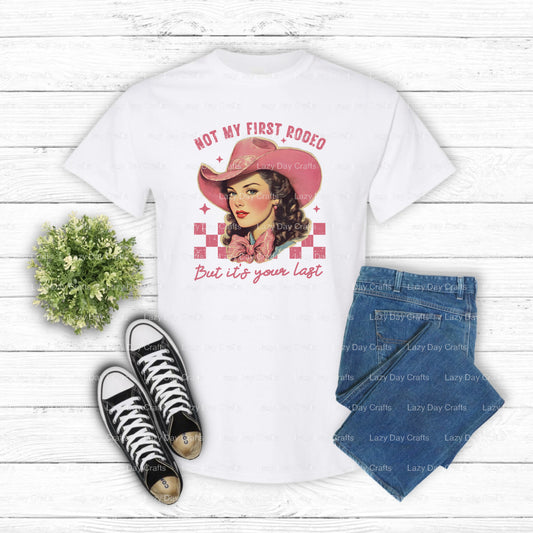 Last Rodeo – Western DTF Transfer (view 2 of 2) – by Lazy Day Crafts – DTF Transfers – Western, DTF Transfers
