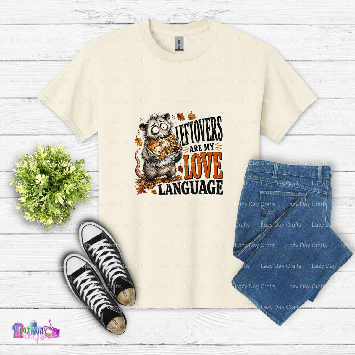 Leftovers Are My Love Language – Ready to Press DTF Transfer (view 2 of 2) – by Lazy Day Crafts – DTF Transfers – DTF Tran...