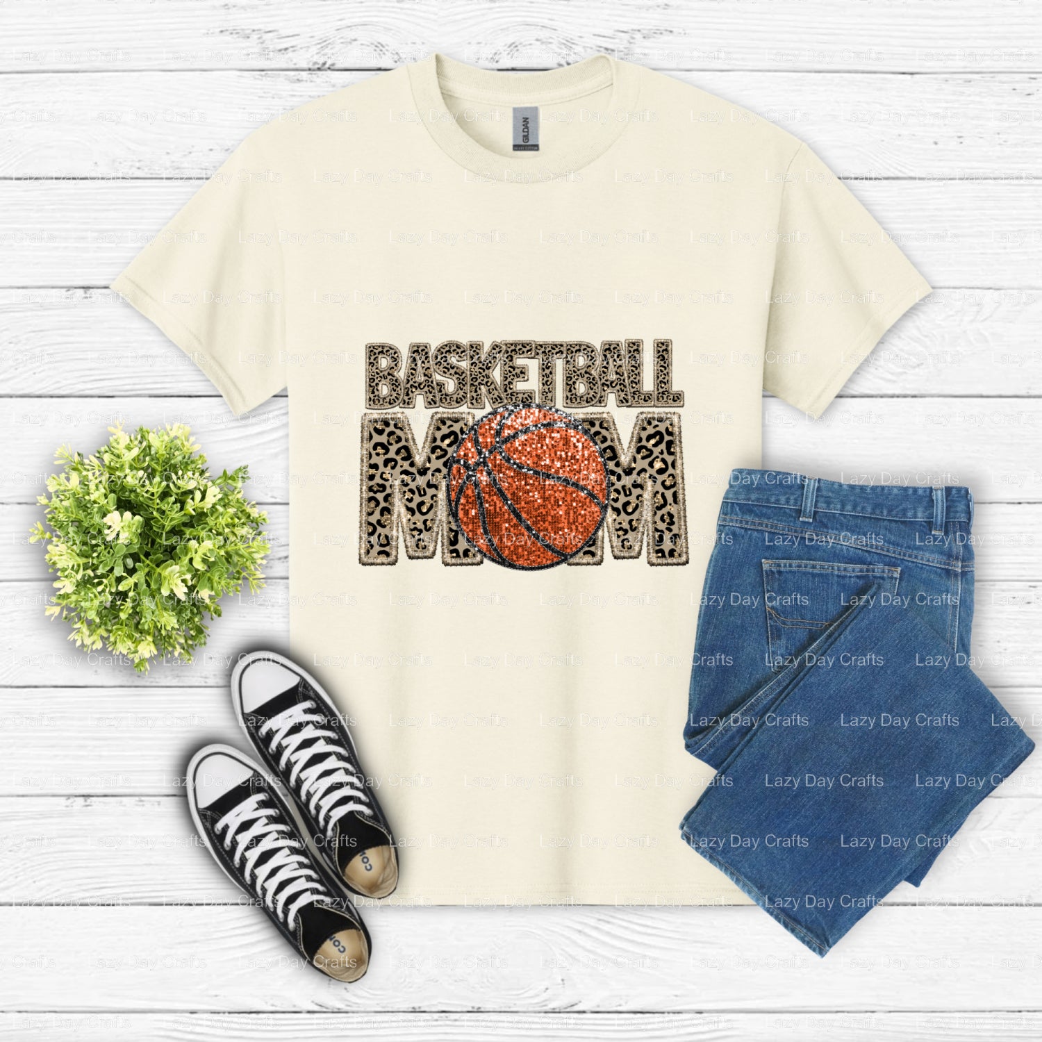 LEOPARD BASKETBALL MOM – Basketball DTF Transfer (view 2 of 2) – by Lazy Day Crafts – DTF Transfers – Basketball, DTF Tran...