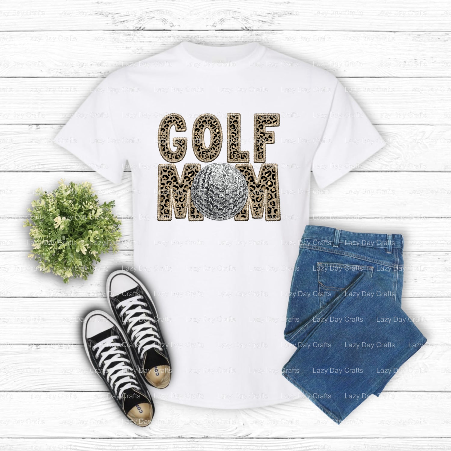 Leopard Golf Mom – DTF Transfer (view 1 of 2) – by Lazy Day Crafts – DTF Transfers – DTF Transfers, Premade DTF