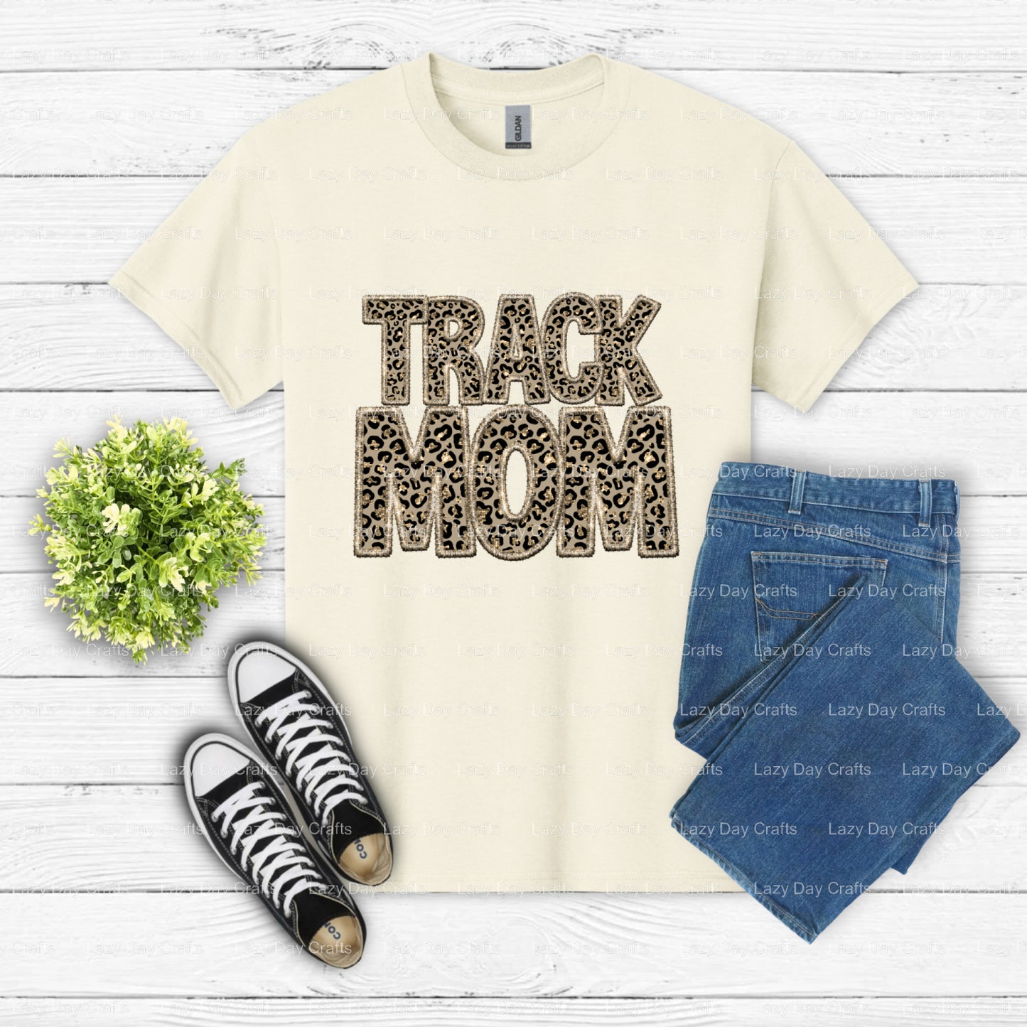 Leopard Track mom DTF Transfer (view 1 of 2) – by Lazy Day Crafts – DTF Transfers – DTF Transfers, Premade DTF