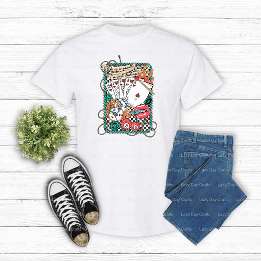 Life's a Gamble Deal With It – Western DTF Transfer (view 2 of 2) – by Lazy Day Crafts – DTF Transfers – DTF Transfers, DT...