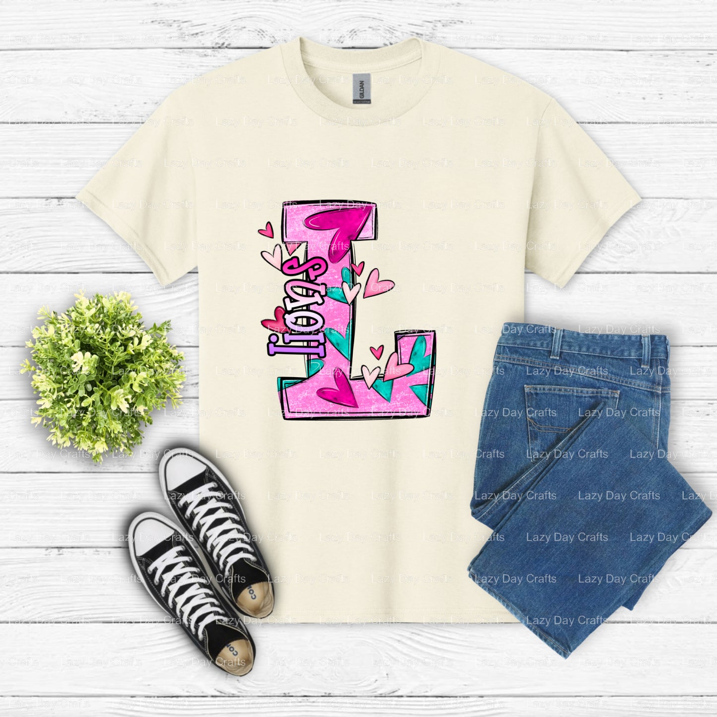 Lion Head Mascot – School Spirit DTF Transfer (view 2 of 2) – by Lazy Day Crafts – DTF Transfers – School Mascot, DTF Tran...
