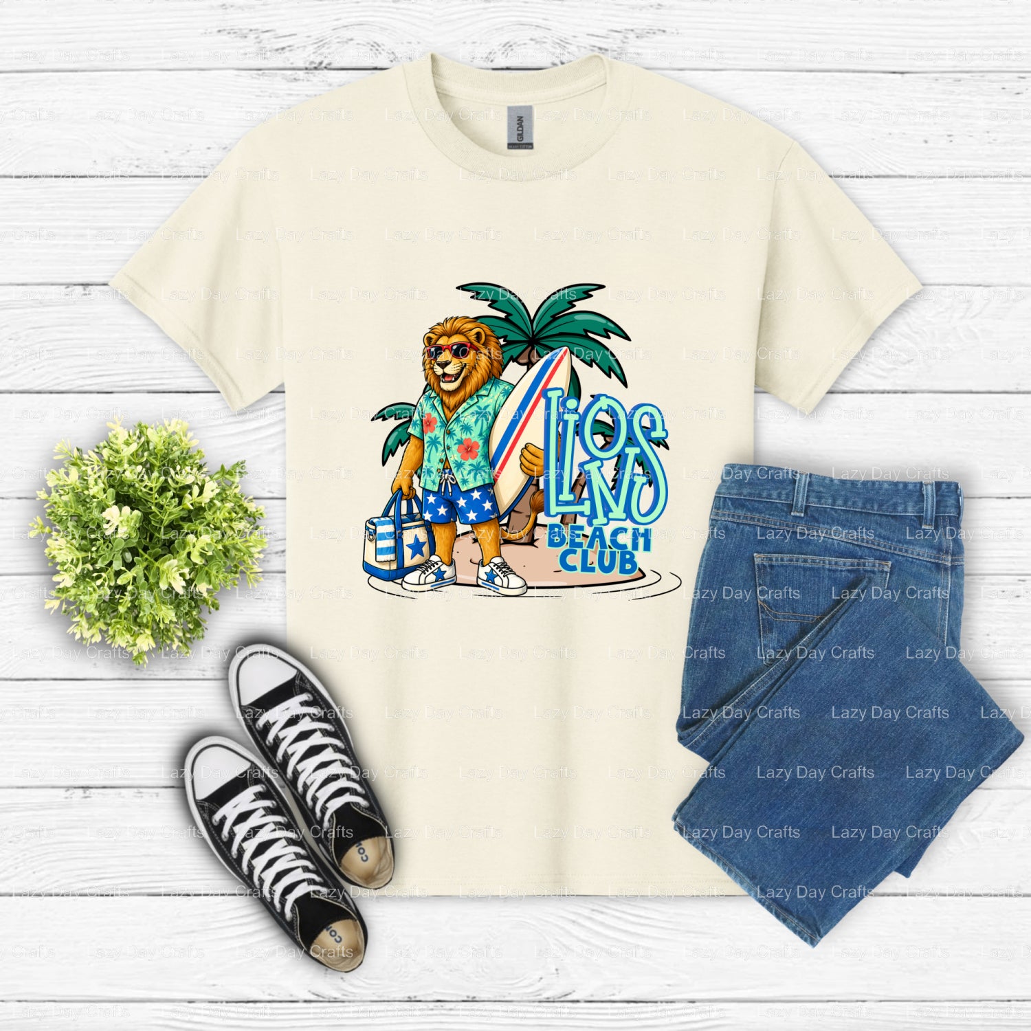 LIONS Fierce Lion Mascot – School Spirit DTF Transfer (view 1 of 2) – by Lazy Day Crafts – DTF Transfers – School Mascot,...