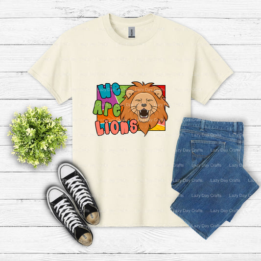 Lions Roar Mascot – School Spirit DTF Transfer (view 1 of 2) – by Lazy Day Crafts – DTF Transfers – School Mascot, School...