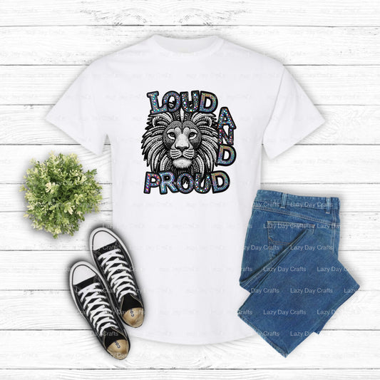 LIONS – School Mascot DTF Transfer (view 1 of 2) – by Lazy Day Crafts – DTF Transfers – School Mascot, Apparel Decor