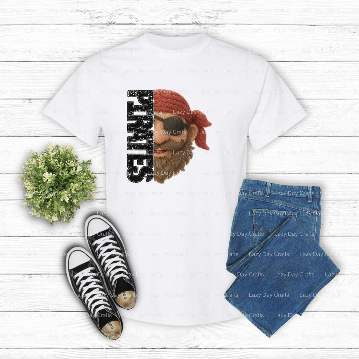 LITTLE MATEY – Pirates DTF Transfer (view 2 of 2) – by Lazy Day Crafts – DTF Transfers – Pirates, Apparel Decor