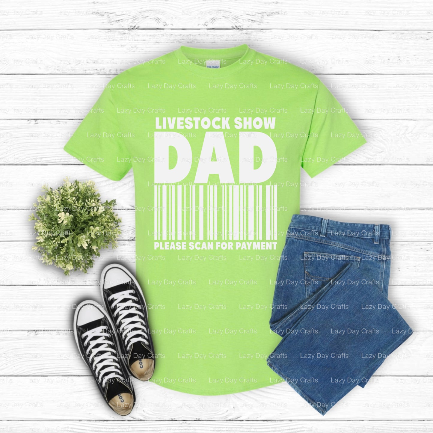 LIVESTOCK Show Dad – 4H Farming DTF Transfer (view 1 of 2) – by Lazy Day Crafts – DTF Transfers – 4H Farming, DTF Transfers
