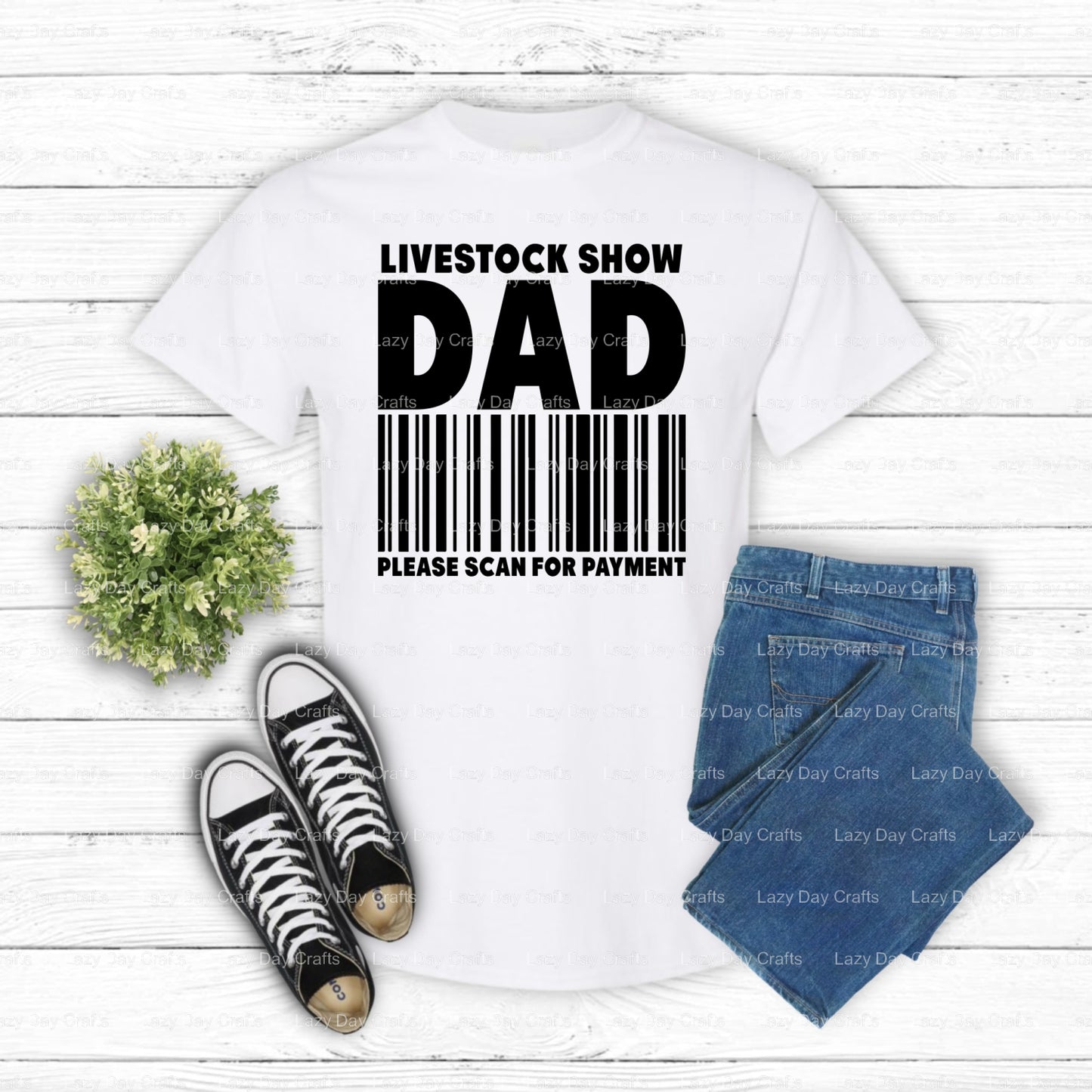 LIVESTOCK Show Dad – 4H Farming DTF Transfer (view 2 of 2) – by Lazy Day Crafts – DTF Transfers – 4H Farming, DTF Transfers