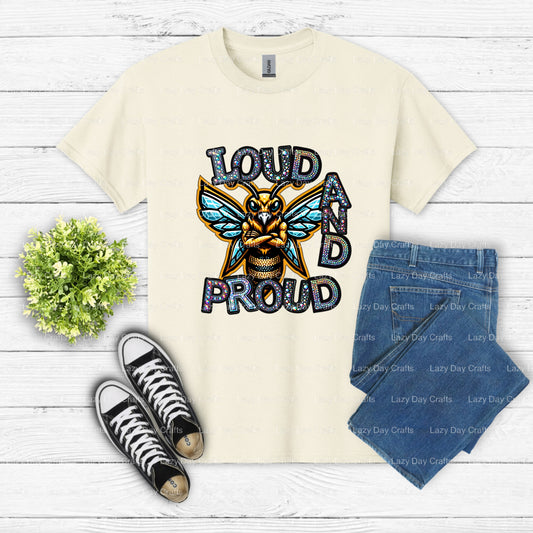 LP HORNETS – School Mascot DTF Transfer (view 1 of 2) – by Lazy Day Crafts – DTF Transfers – School Mascot, School Spirit