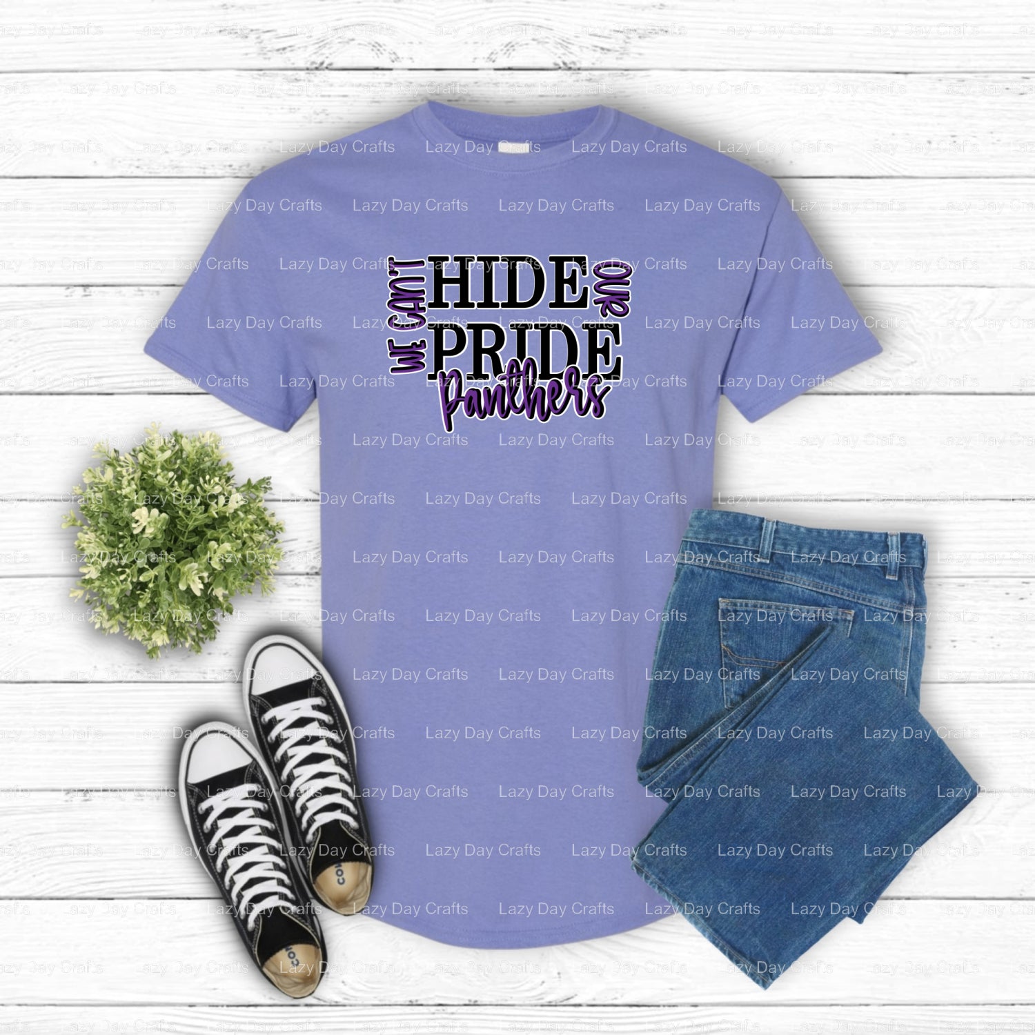 LUFKIN CAN'T HIDE PANTHERS – School Spirit DTF Transfer (view 1 of 2) – by Lazy Day Crafts – DTF Transfers – School Spirit...