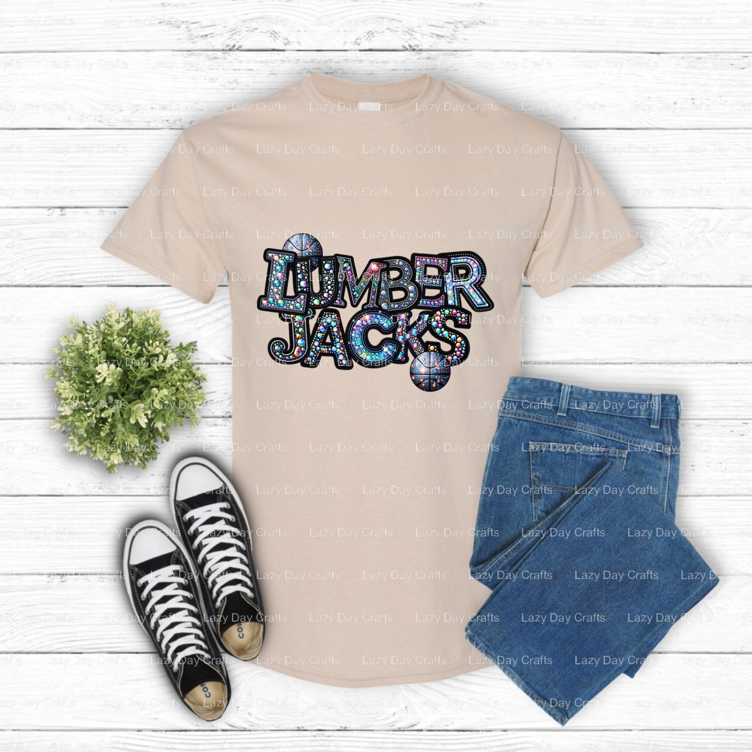 LUMBER JACKS School Spirit – DTF Transfer (view 2 of 2) – by Lazy Day Crafts – DTF Transfers – School Mascot, Team Sports