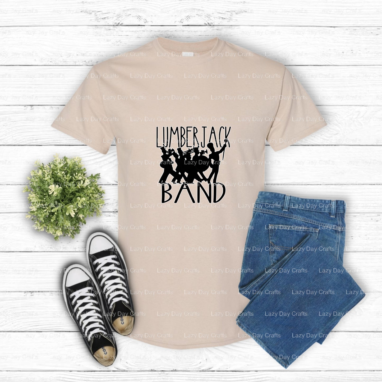 LUMBERJACK BAND – School Spirit DTF Transfer (view 2 of 2) – by Lazy Day Crafts – DTF Transfers – School Spirit, Apparel D...